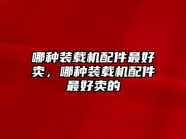 哪種裝載機(jī)配件最好賣，哪種裝載機(jī)配件最好賣的