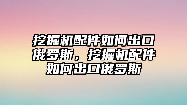 挖掘機(jī)配件如何出口俄羅斯，挖掘機(jī)配件如何出口俄羅斯