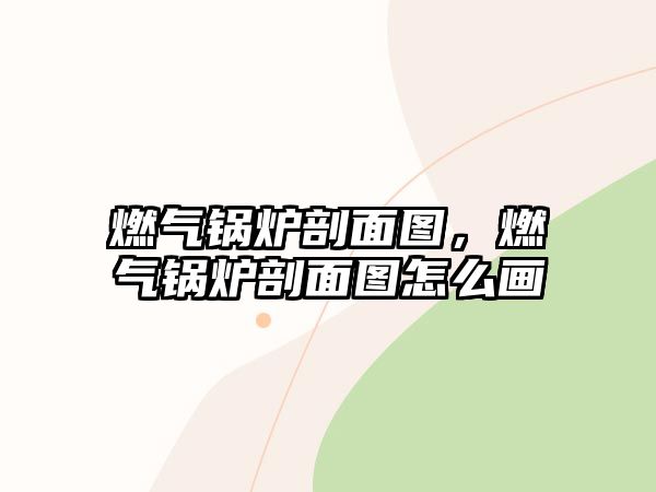 燃?xì)忮仩t剖面圖，燃?xì)忮仩t剖面圖怎么畫