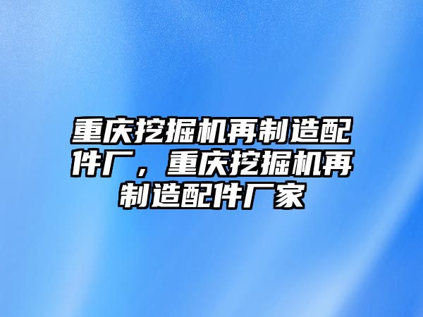 重慶挖掘機再制造配件廠，重慶挖掘機再制造配件廠家