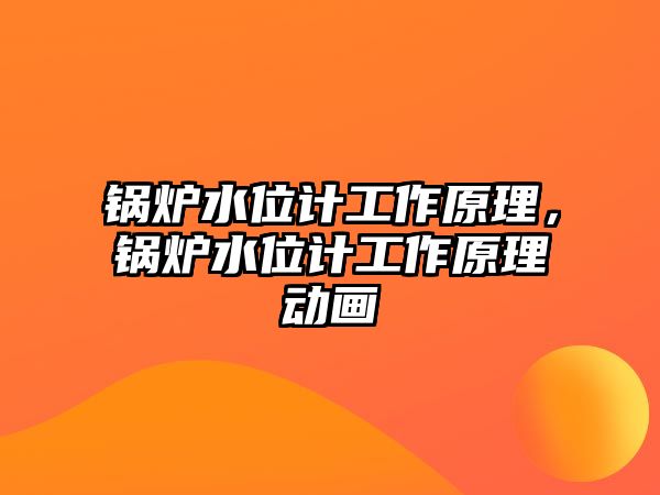 鍋爐水位計工作原理，鍋爐水位計工作原理動畫