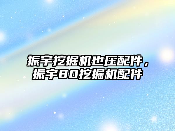 振宇挖掘機(jī)也壓配件，振宇80挖掘機(jī)配件