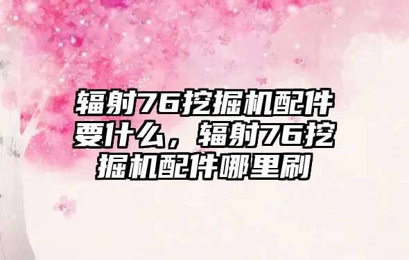 輻射76挖掘機配件要什么，輻射76挖掘機配件哪里刷