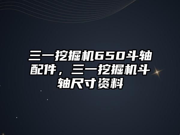 三一挖掘機(jī)650斗軸配件，三一挖掘機(jī)斗軸尺寸資料