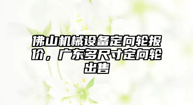 佛山機(jī)械設(shè)備定向輪報(bào)價(jià)，廣東多尺寸定向輪出售