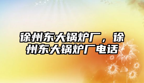 徐州東大鍋爐廠，徐州東大鍋爐廠電話