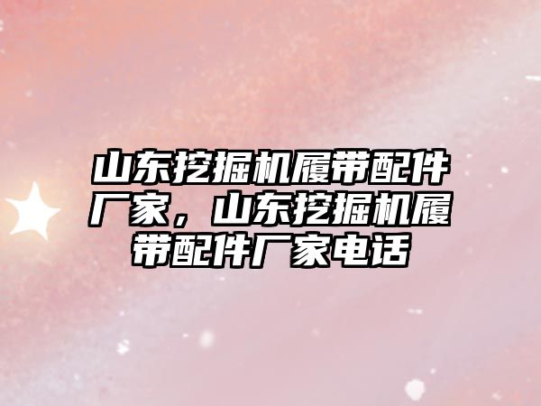 山東挖掘機履帶配件廠家，山東挖掘機履帶配件廠家電話