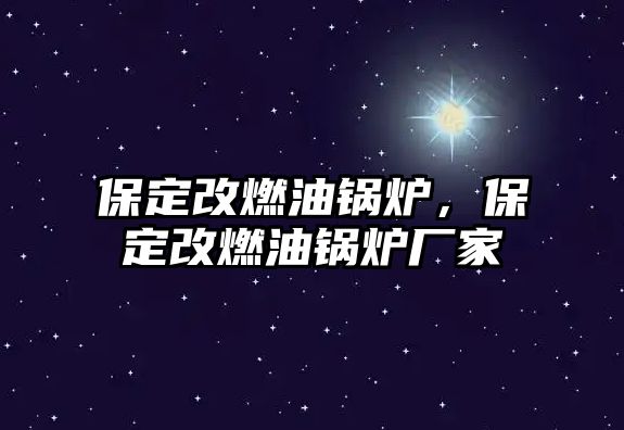 保定改燃油鍋爐，保定改燃油鍋爐廠家