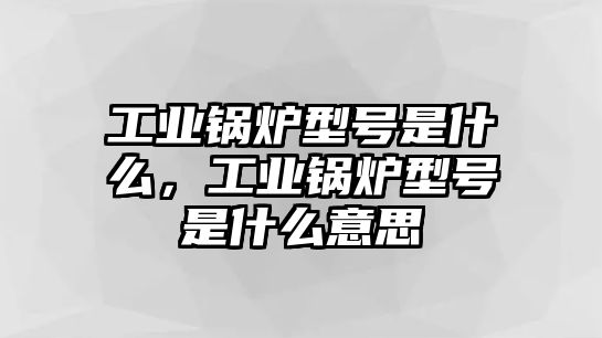 工業(yè)鍋爐型號是什么，工業(yè)鍋爐型號是什么意思