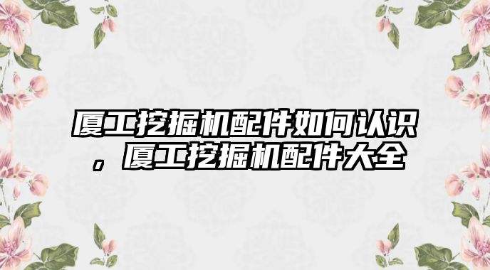 廈工挖掘機(jī)配件如何認(rèn)識(shí)，廈工挖掘機(jī)配件大全