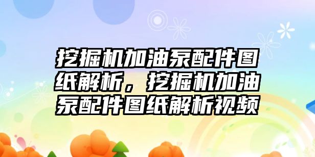 挖掘機加油泵配件圖紙解析，挖掘機加油泵配件圖紙解析視頻