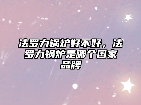 法羅力鍋爐好不好，法羅力鍋爐是哪個國家品牌