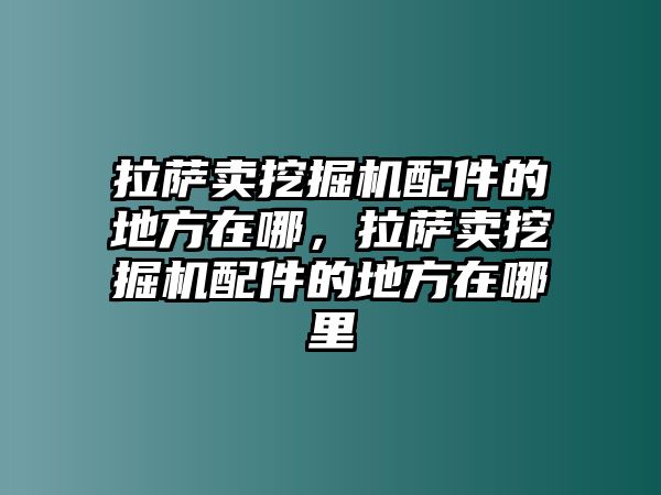 拉薩賣(mài)挖掘機(jī)配件的地方在哪，拉薩賣(mài)挖掘機(jī)配件的地方在哪里