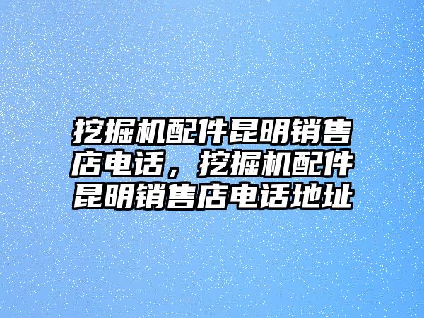 挖掘機(jī)配件昆明銷售店電話，挖掘機(jī)配件昆明銷售店電話地址