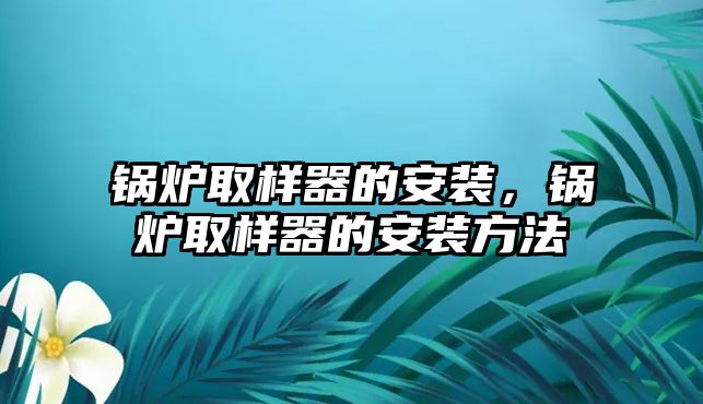 鍋爐取樣器的安裝，鍋爐取樣器的安裝方法