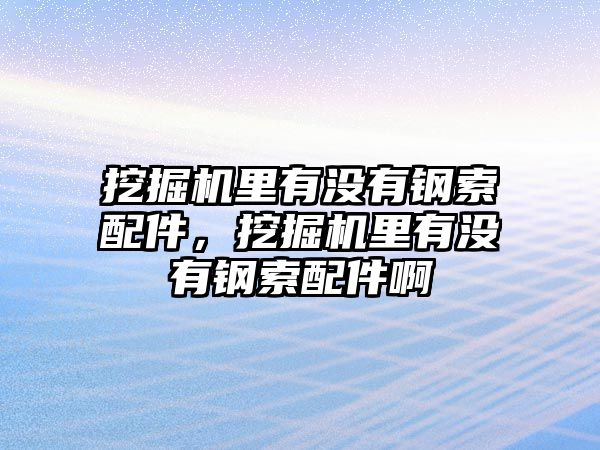 挖掘機里有沒有鋼索配件，挖掘機里有沒有鋼索配件啊