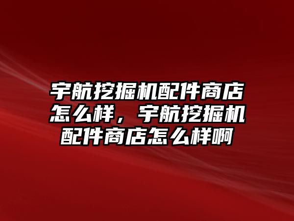 宇航挖掘機(jī)配件商店怎么樣，宇航挖掘機(jī)配件商店怎么樣啊