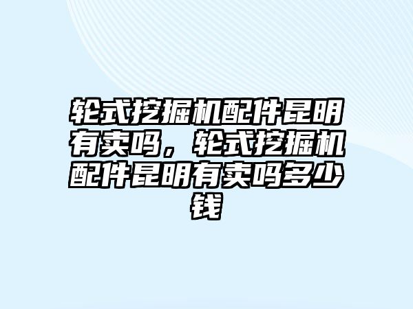 輪式挖掘機(jī)配件昆明有賣(mài)嗎，輪式挖掘機(jī)配件昆明有賣(mài)嗎多少錢(qián)