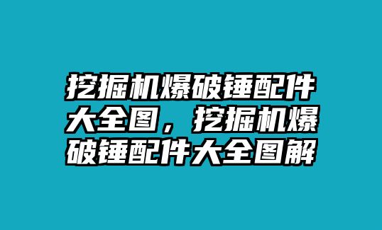 挖掘機(jī)爆破錘配件大全圖，挖掘機(jī)爆破錘配件大全圖解