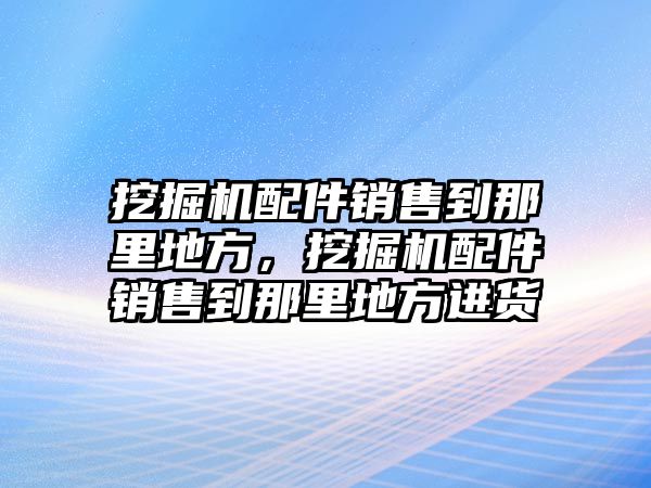 挖掘機配件銷售到那里地方，挖掘機配件銷售到那里地方進貨