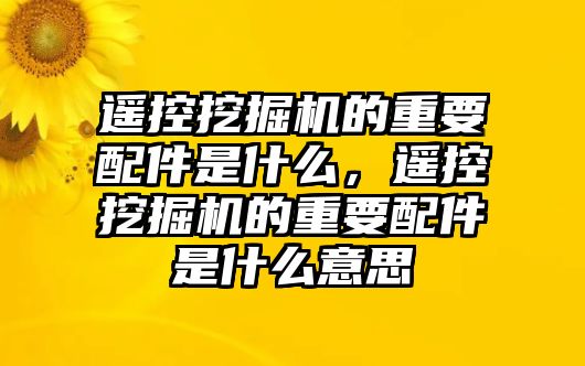 遙控挖掘機(jī)的重要配件是什么，遙控挖掘機(jī)的重要配件是什么意思