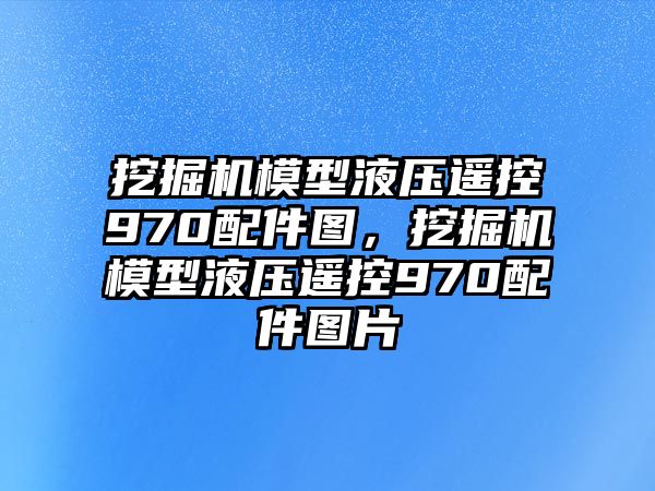 挖掘機模型液壓遙控970配件圖，挖掘機模型液壓遙控970配件圖片