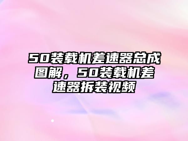 50裝載機(jī)差速器總成圖解，50裝載機(jī)差速器拆裝視頻