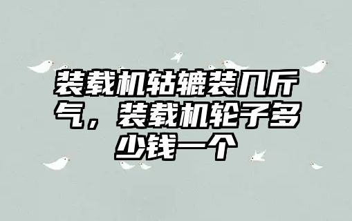 裝載機轱轆裝幾斤氣，裝載機輪子多少錢一個