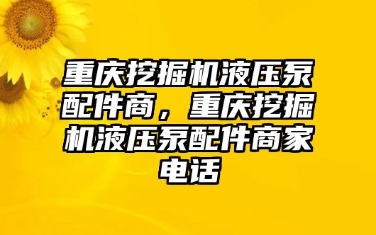 重慶挖掘機(jī)液壓泵配件商，重慶挖掘機(jī)液壓泵配件商家電話