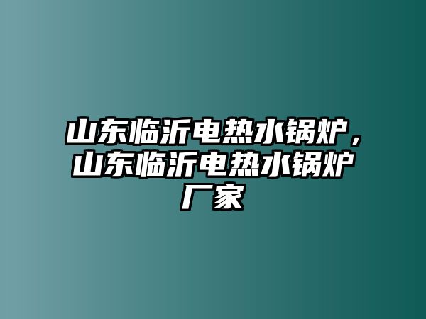 山東臨沂電熱水鍋爐，山東臨沂電熱水鍋爐廠家