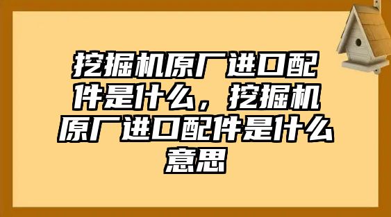 挖掘機(jī)原廠進(jìn)口配件是什么，挖掘機(jī)原廠進(jìn)口配件是什么意思