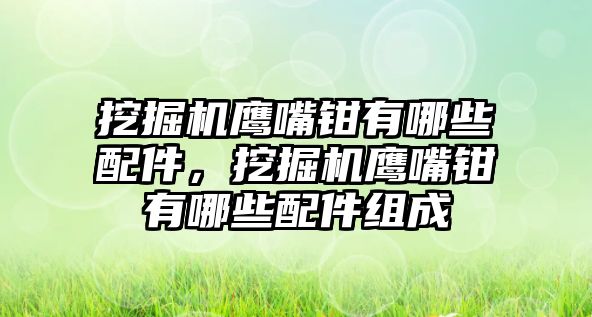 挖掘機鷹嘴鉗有哪些配件，挖掘機鷹嘴鉗有哪些配件組成