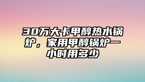 30萬大卡甲醇熱水鍋爐，家用甲醇鍋爐一小時用多少