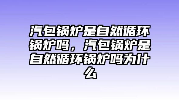 汽包鍋爐是自然循環(huán)鍋爐嗎，汽包鍋爐是自然循環(huán)鍋爐嗎為什么