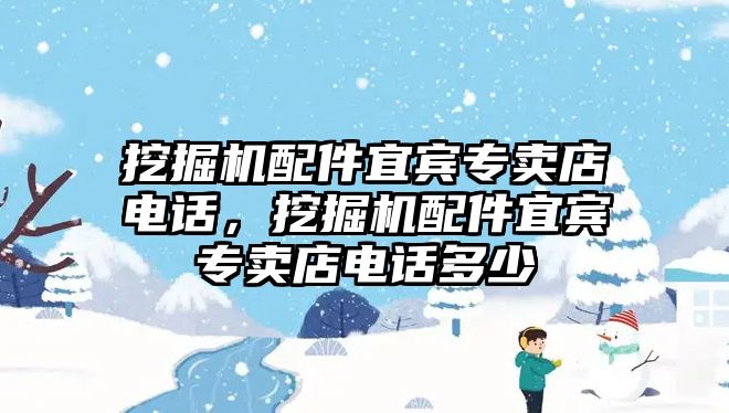 挖掘機配件宜賓專賣店電話，挖掘機配件宜賓專賣店電話多少