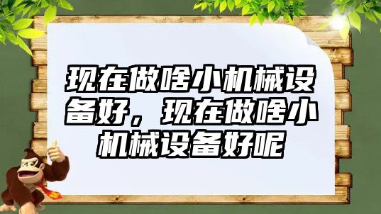 現(xiàn)在做啥小機(jī)械設(shè)備好，現(xiàn)在做啥小機(jī)械設(shè)備好呢