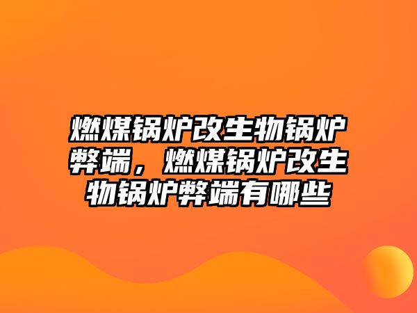 燃煤鍋爐改生物鍋爐弊端，燃煤鍋爐改生物鍋爐弊端有哪些