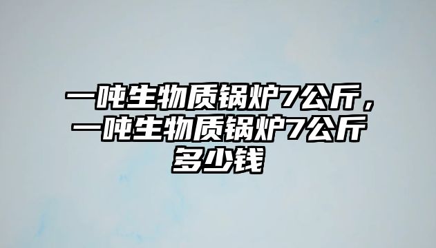 一噸生物質鍋爐7公斤，一噸生物質鍋爐7公斤多少錢