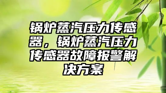 鍋爐蒸汽壓力傳感器，鍋爐蒸汽壓力傳感器故障報警解決方案