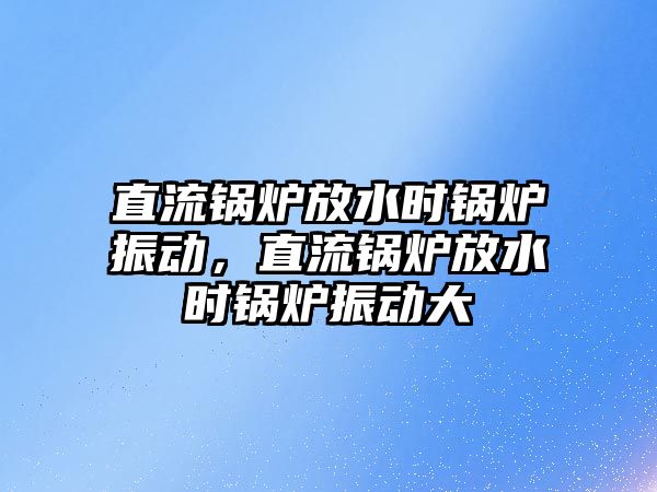 直流鍋爐放水時鍋爐振動，直流鍋爐放水時鍋爐振動大