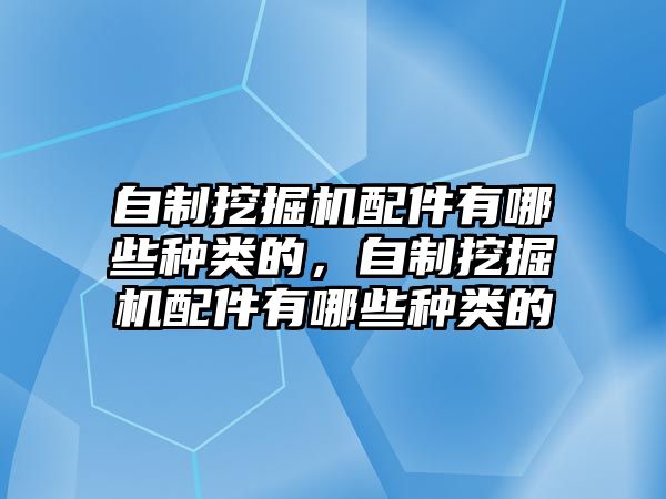 自制挖掘機(jī)配件有哪些種類的，自制挖掘機(jī)配件有哪些種類的