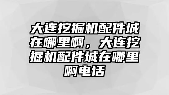 大連挖掘機(jī)配件城在哪里啊，大連挖掘機(jī)配件城在哪里啊電話