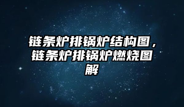 鏈條爐排鍋爐結(jié)構(gòu)圖，鏈條爐排鍋爐燃燒圖解