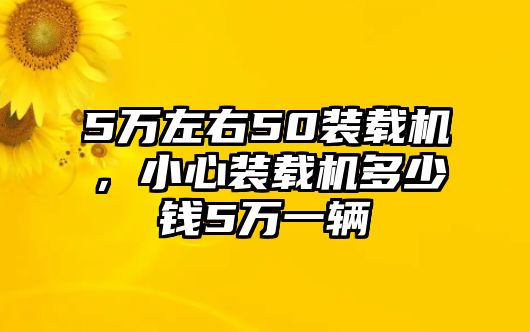 5萬(wàn)左右50裝載機(jī)，小心裝載機(jī)多少錢5萬(wàn)一輛