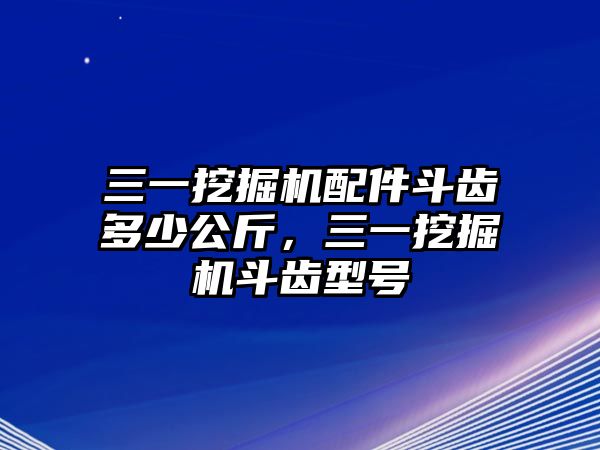 三一挖掘機(jī)配件斗齒多少公斤，三一挖掘機(jī)斗齒型號(hào)