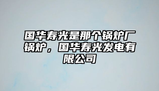 國華壽光是那個(gè)鍋爐廠鍋爐，國華壽光發(fā)電有限公司