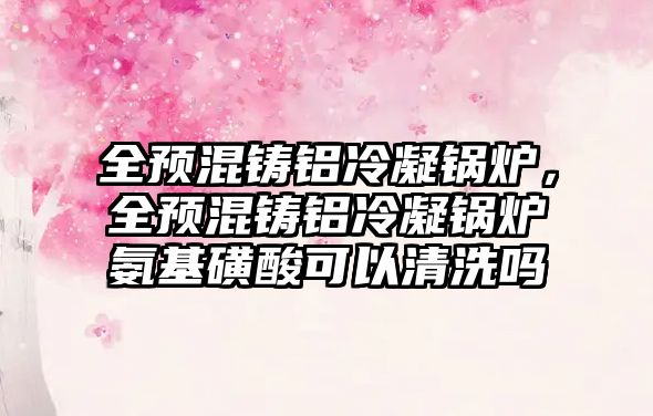 全預混鑄鋁冷凝鍋爐，全預混鑄鋁冷凝鍋爐氨基磺酸可以清洗嗎