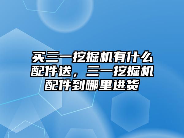 買三一挖掘機(jī)有什么配件送，三一挖掘機(jī)配件到哪里進(jìn)貨