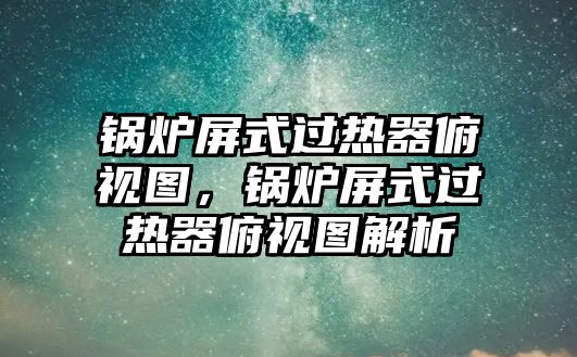 鍋爐屏式過熱器俯視圖，鍋爐屏式過熱器俯視圖解析