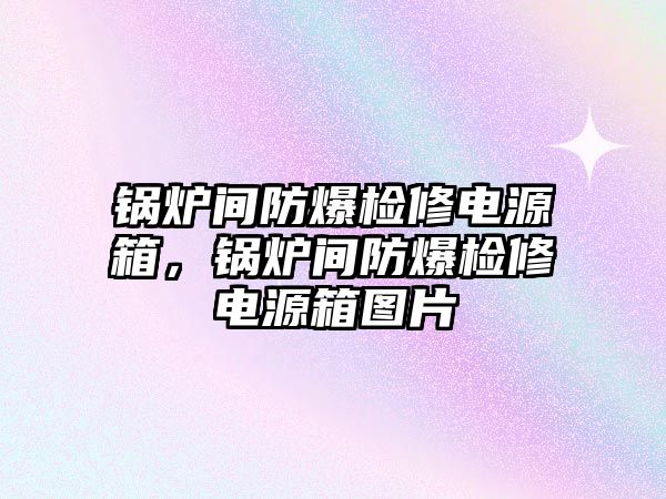 鍋爐間防爆檢修電源箱，鍋爐間防爆檢修電源箱圖片